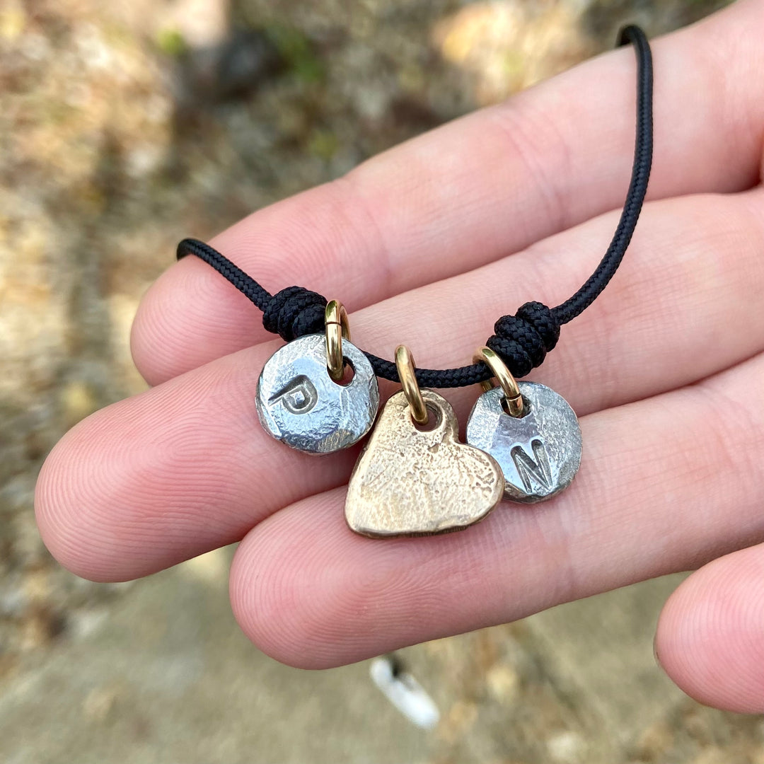 Personalised Heart & Initials Necklace