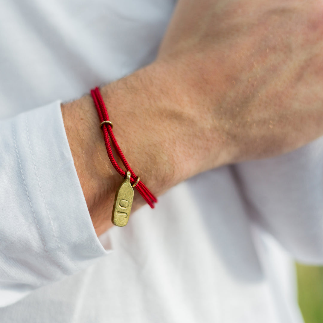 Personalised Brass Tag Bracelet