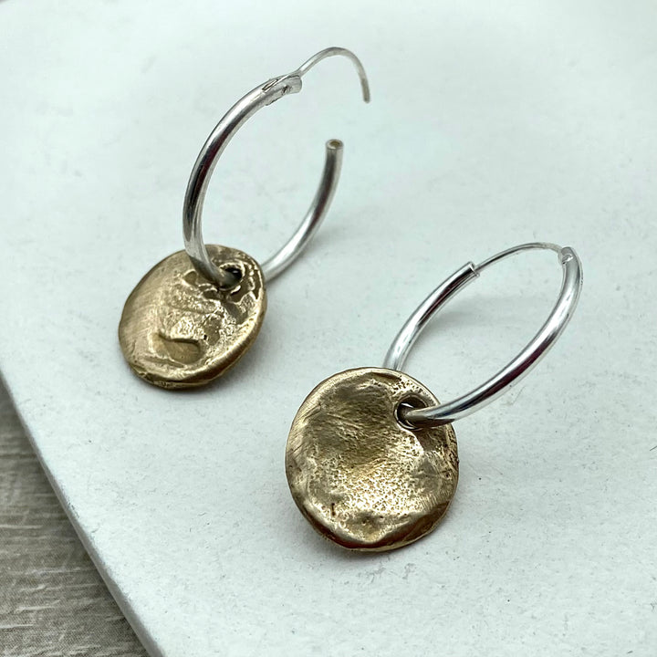 Bronze Disc Hoop