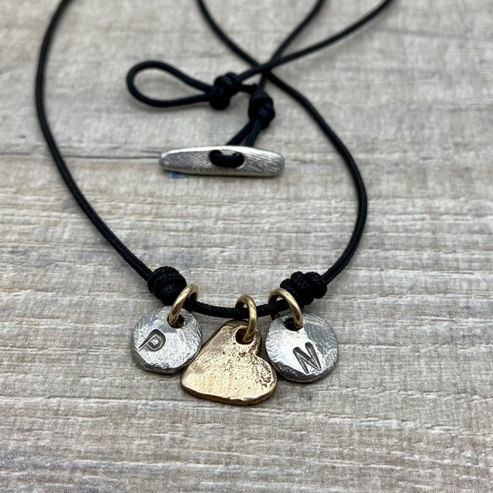 Personalised Heart & Initials Necklace