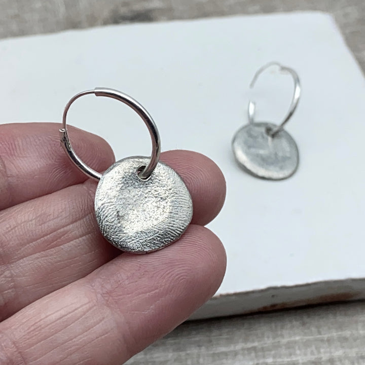 Silver Hoop pewter disc