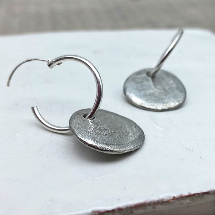 Silver Hoop pewter disc