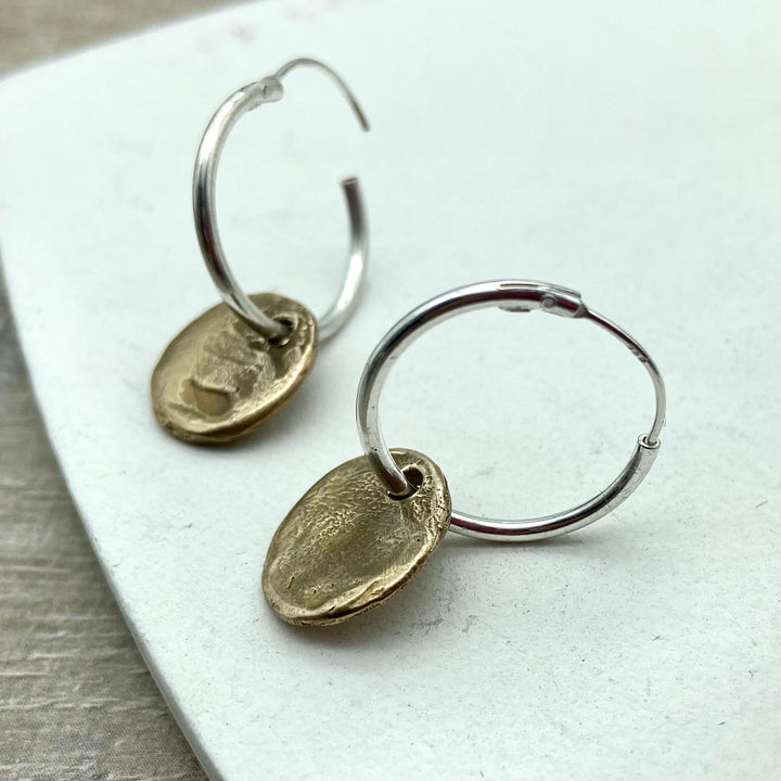 Bronze Disc Hoop