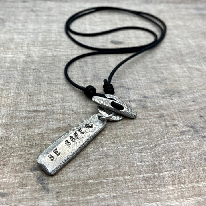 Personalised Hoop And Bar Necklace