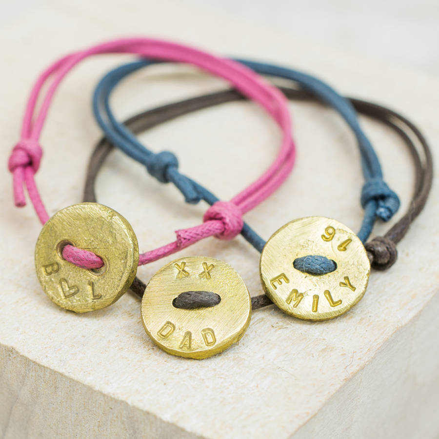 Personalised Button Bracelet
