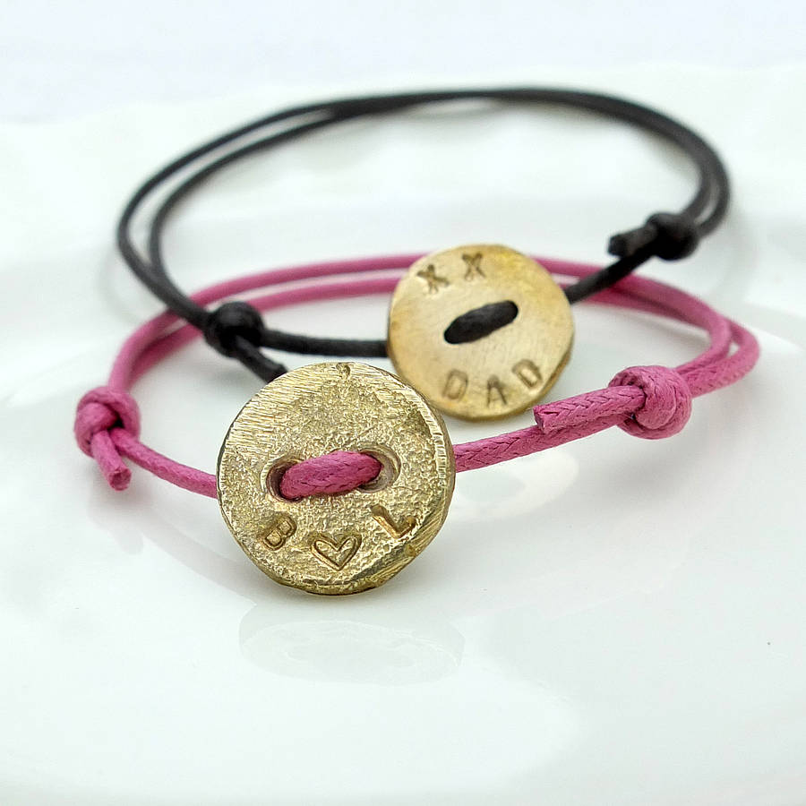 Personalised Button Bracelet