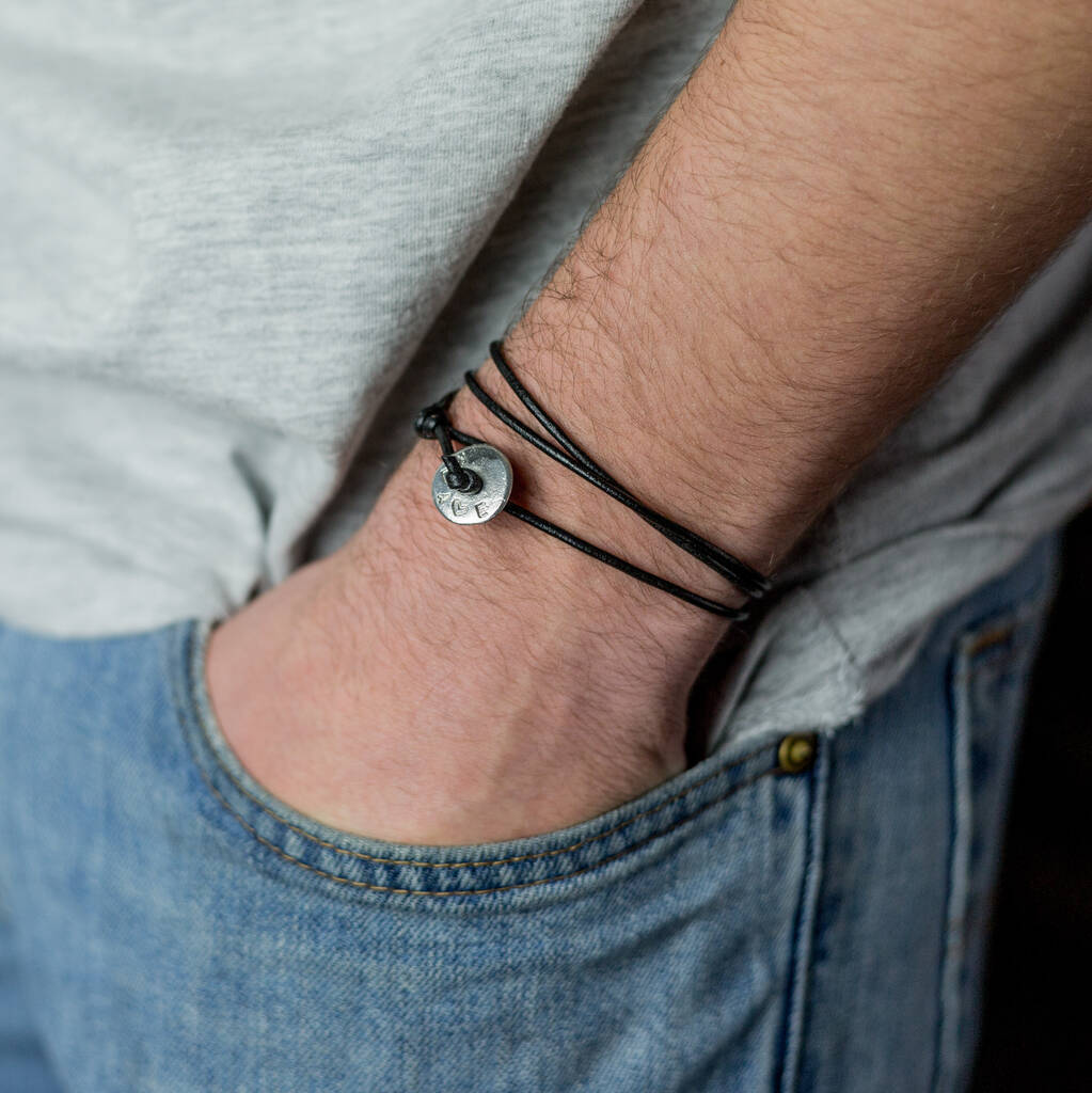 Personalised Button Wrap Bracelet