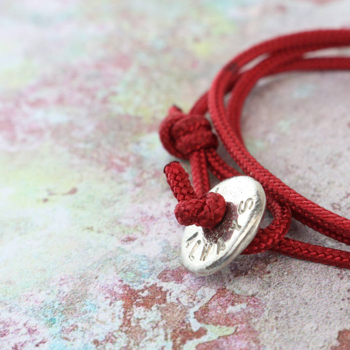 Personalised Button Wrap Bracelet