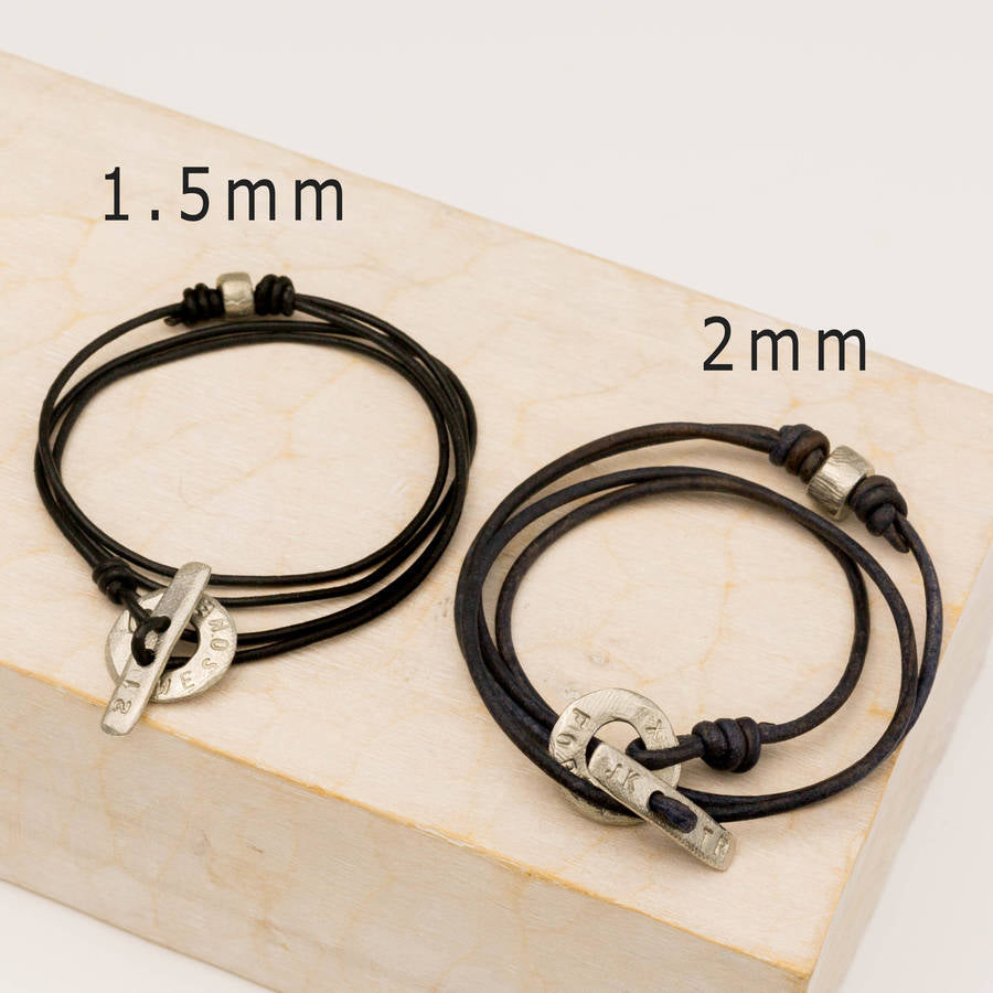 Personalised Clasp Wrist Wrap or Necklace