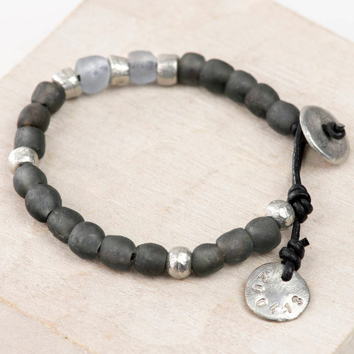 Personalised  Handmade Bead & Charm Bracelet