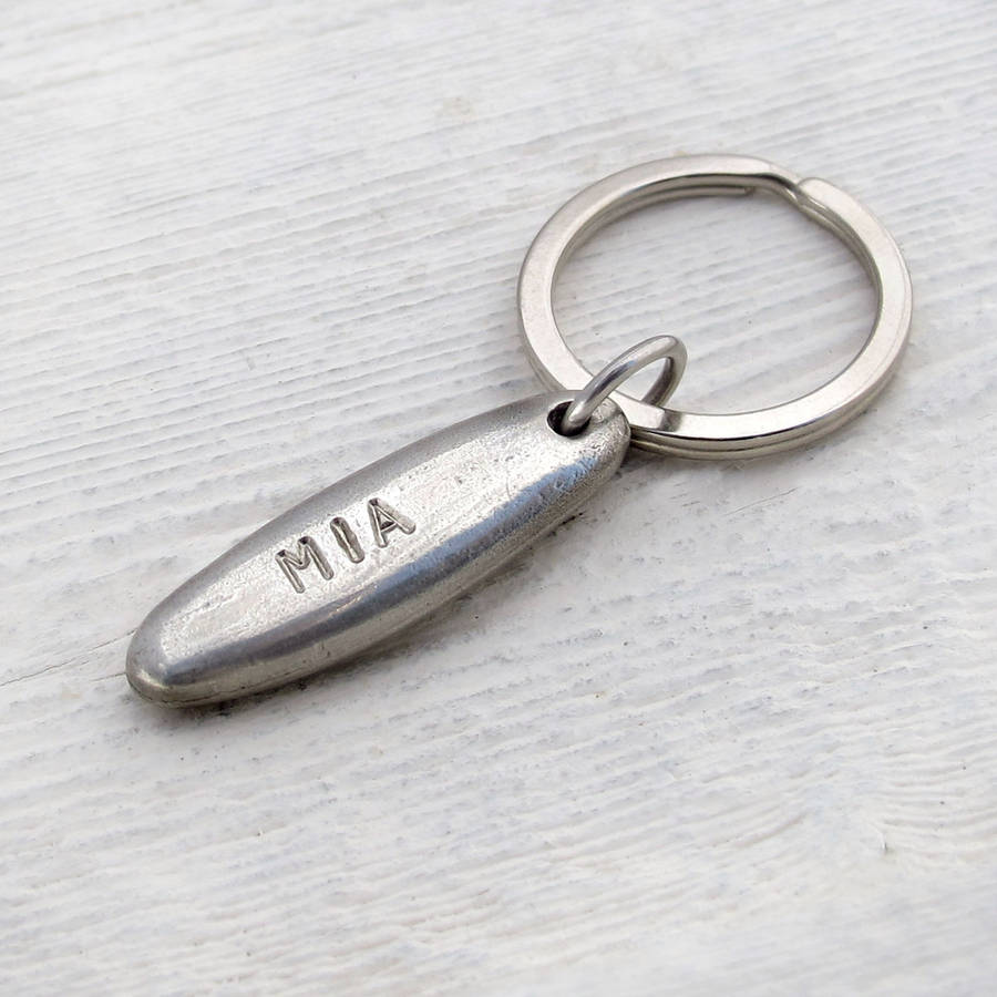Personalised Pebble Keyring