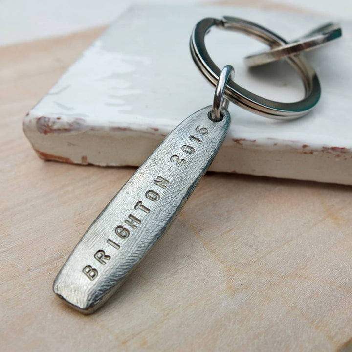 Personalised Pewter Keyring