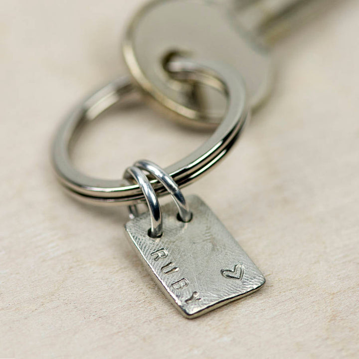 Personalised Dog Tag Keyring
