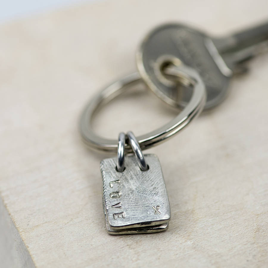 Personalised Dog Tag Keyring