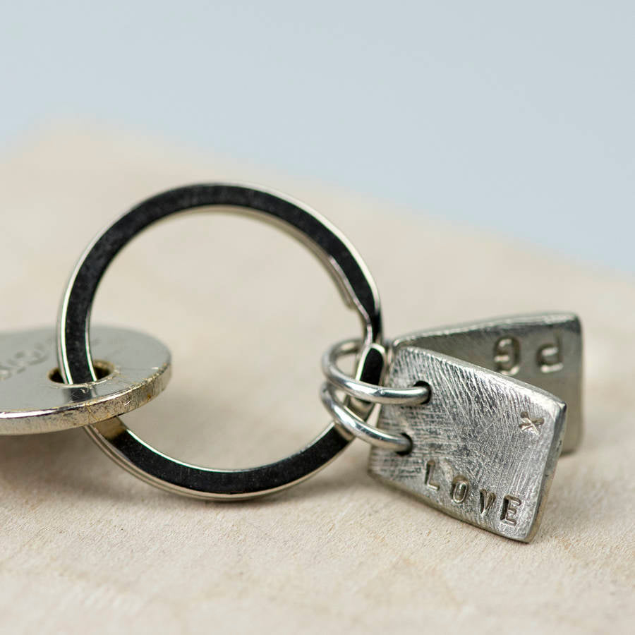Personalised Dog Tag Keyring