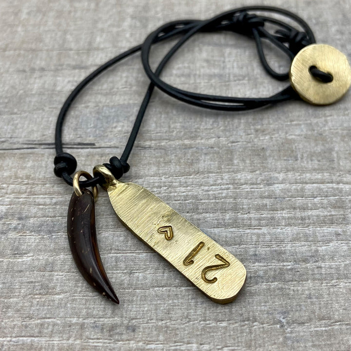 Personalised Tag & Charm Necklace